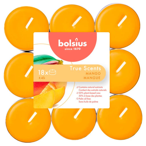 Bolsius Fragranced Tealights 4 Hour Pack 18 Mango