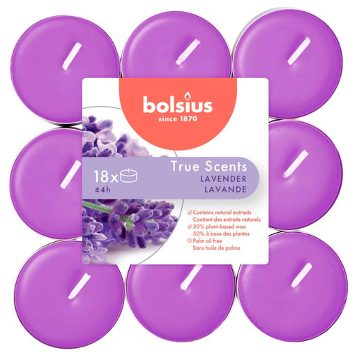Bolsius Fragranced Tealights 4 Hour Pack 18 Lavender
