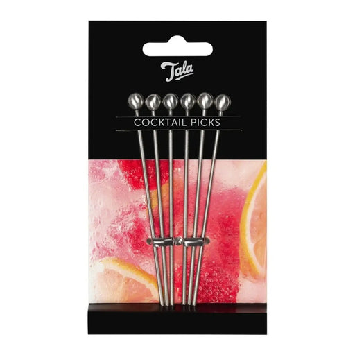 Tala Stainless Steel 6 Cocktail Picks 10.8cm