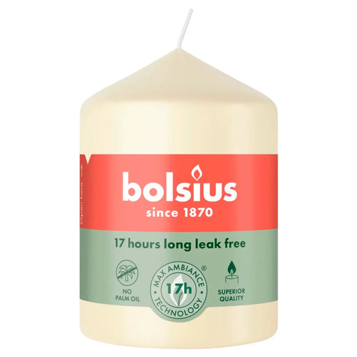 Bolsius Pillar Candle Soft Pearl 8cm