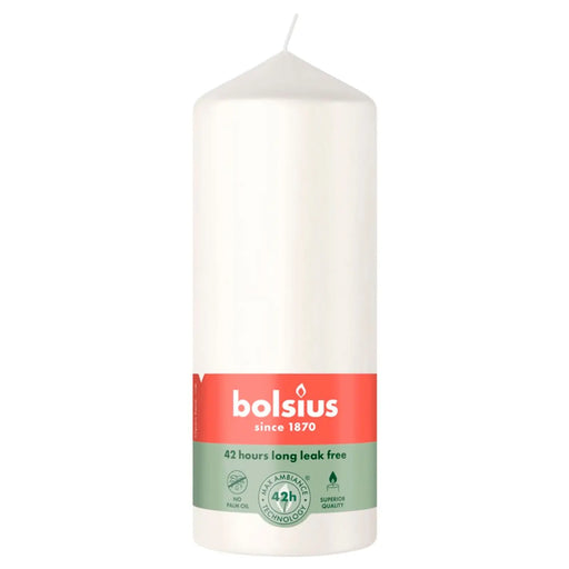 Bolsius Pillar Candle Cloudy White 15cm