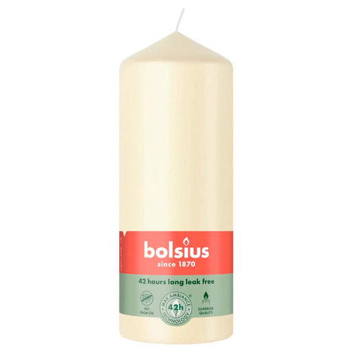 Bolsius Pillar Candle Soft Pearl 15cm