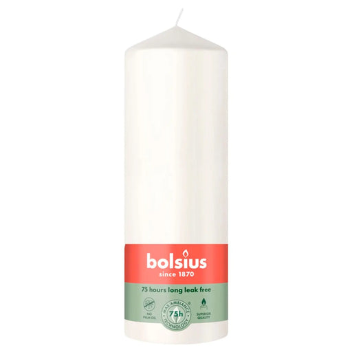 Bolsius Pillar Candle Cloudy White 20cm