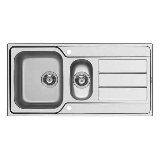 Pyramis Athena Stainless Steel 1.5 Bowl Inset Sink 1000 x 500mm
