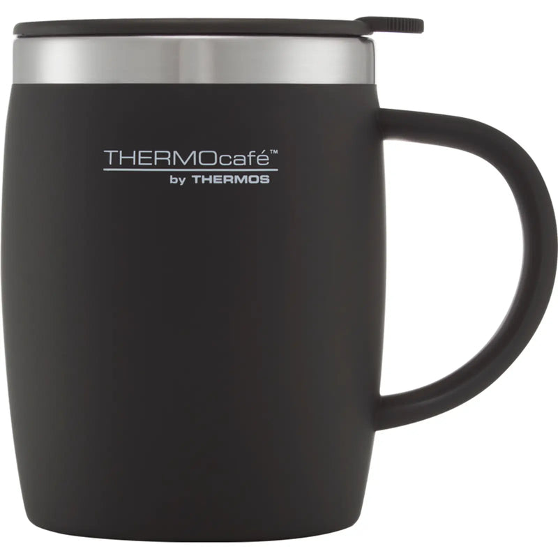 Thermos Thermocafe Soft Touch Desk Mug Black 450ml