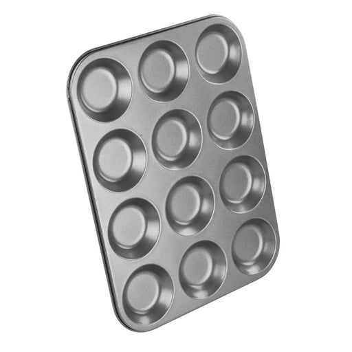 Chef Aid Non Stick Shallow Bun Tin 12 Cup