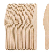 Chef Aid Wooden Cutlery Knives Pack of 24