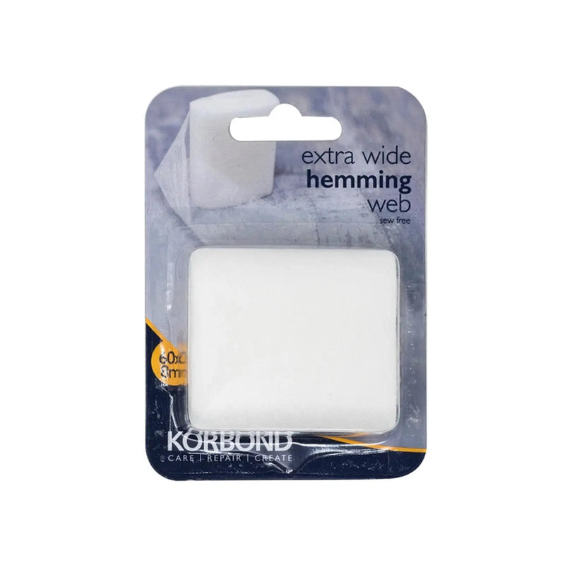 Korbond Extra Wide Hemming Web 60mm x 8m