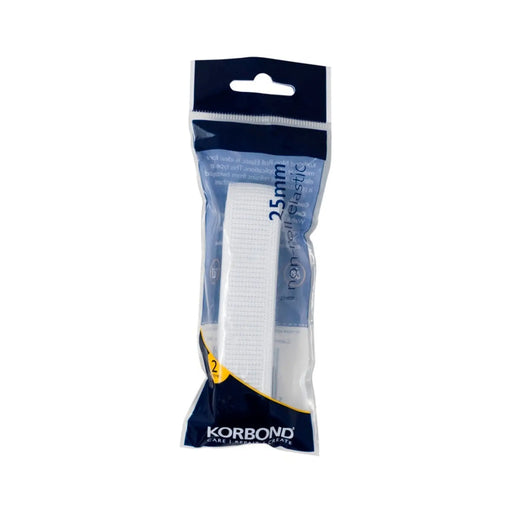 Korbond Non Roll Elastic 25mm x 2m