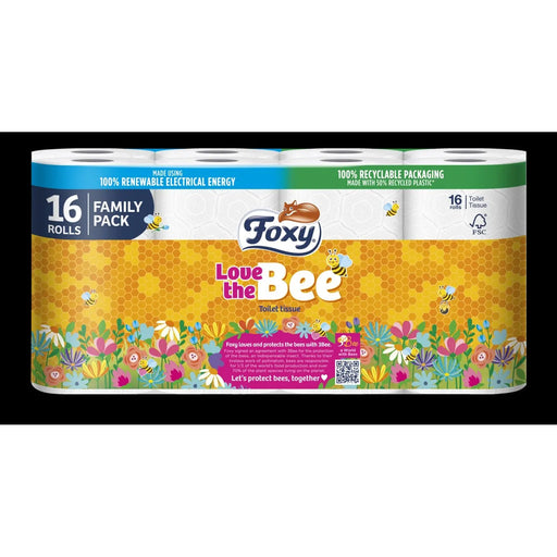 Foxy Love The Bee Toilet Roll 16 Pack