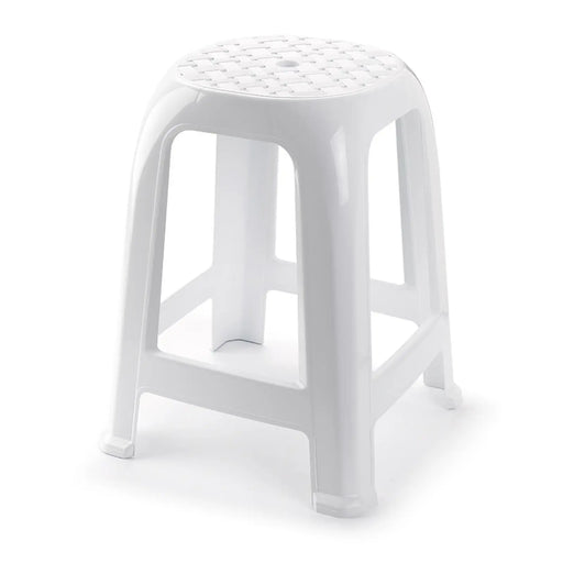 Plasticforte White Stool 38 x 33cm