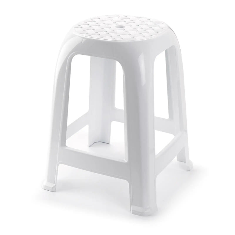 Plasticforte White Stool 38 x 33cm