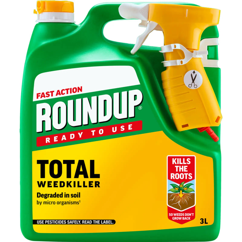 Roundup Fast Action Ready To Use Weedkiller 3L