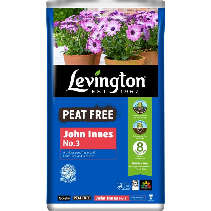 Levington Peat Free John Innes No 3 Compost 25L