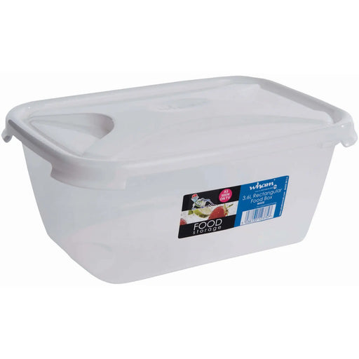 Wham Rectangular Food Storage White 3.6L