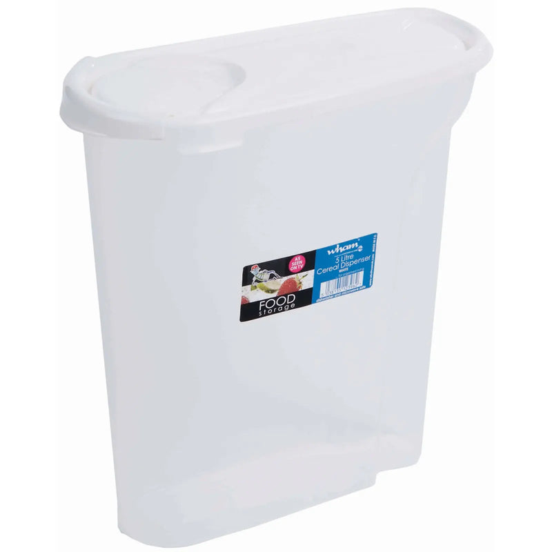 Wham Cereal Dispenser Food Storage 5L White