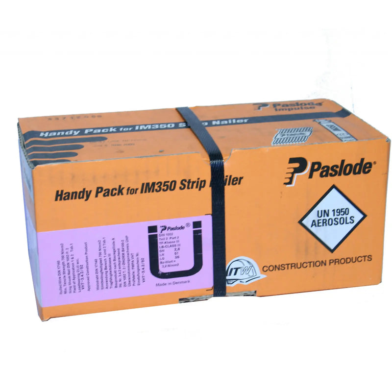 Paslode Handy Pack For IM350 Strip Nailer Box 1100 63 X 2.8