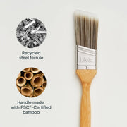 LickTools Eco Bamboo Handle Angle Sash Brush 1.5"