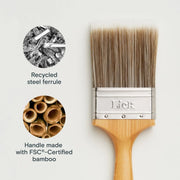 LickTools Eco Bamboo Handle Flat Brush 3"