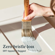 LickTools Bamboo Handle Brush Set 1.5" Angled / 2" Flat / 3" Flat