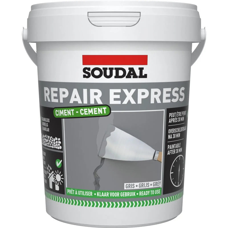 Soudal Repair Express Cement Grey Tub