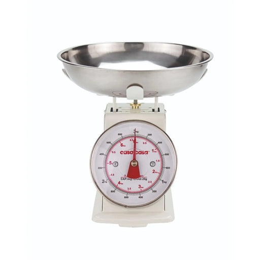 Stax Casa & Casa Trad Mechanical Kitchen Scale Cream