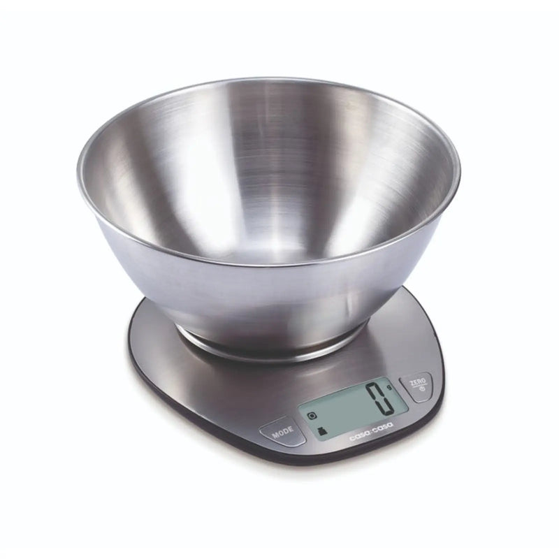 Stax Casa & Casa Stainless Steel Electronic Kitchen Scale Silver