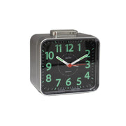Acctim Parker Sweep Bell Alarm Clock Silver