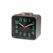 Acctim Parker Sweep Bell Alarm Clock Silver