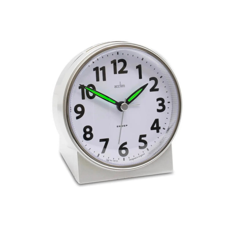 Acctim Micah Sweep Alarm Clock Silver