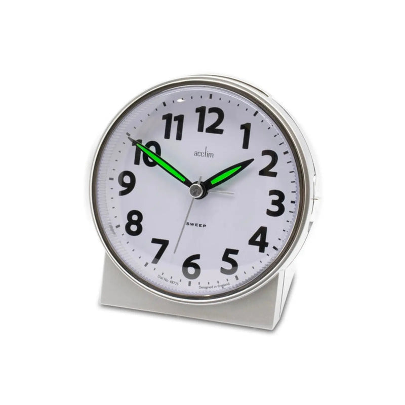 Acctim Micah Sweep Alarm Clock Silver