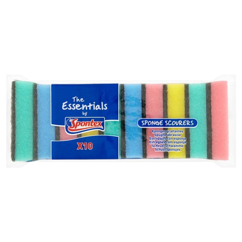 Spontex Sponge Scourers 10 Pack