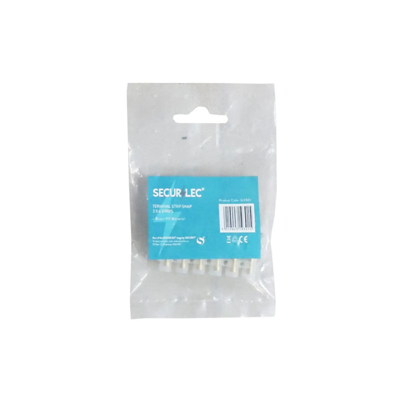 Securlec Terminal Strips 2 x 6 Strips 5A 6mm²