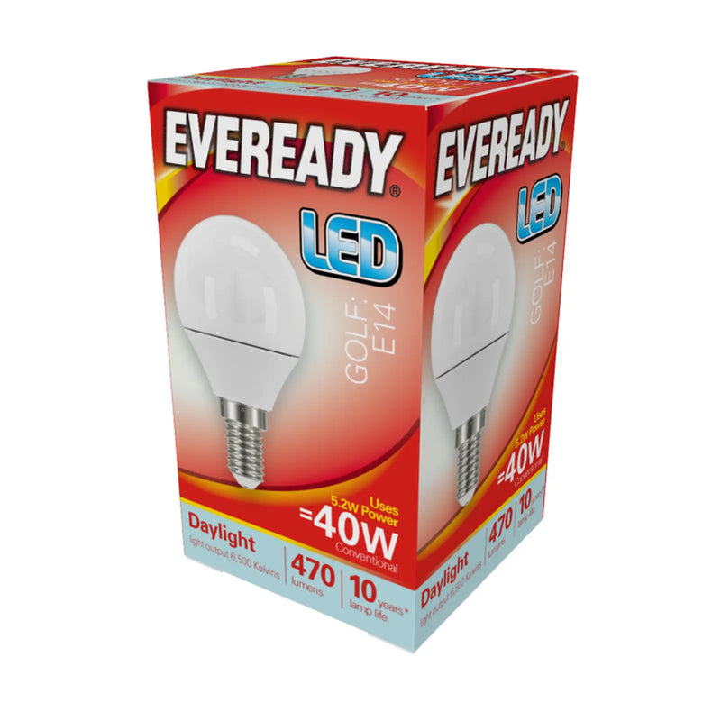 Eveready LED Golf 6w 480lm Daylight 6500k E14