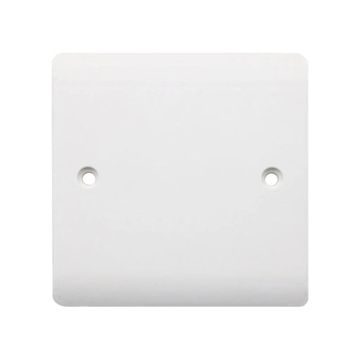 Securlec 1 Gang Blank Plate Round Edge