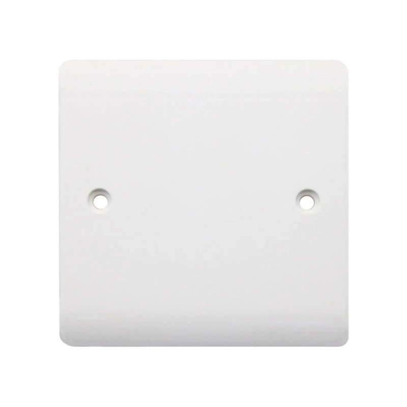 Securlec 1 Gang Blank Plate Round Edge