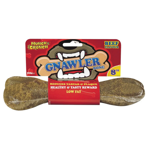 Stax Munch & Crunch Gnawler Bone Beef / 8"