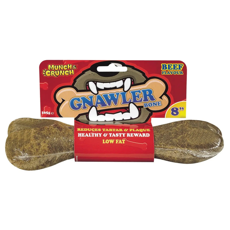 Stax Munch & Crunch Gnawler Bone Beef / 8"