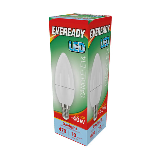 Eveready LED Candle 6W 480lm Daylight 6500k E14