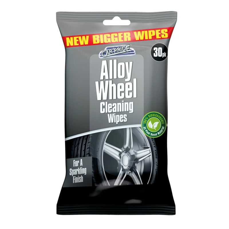 Car Pride Alloy Wheel Cleaning Wipes Pack 30