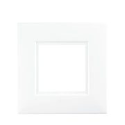 Securlec White Finger Plates for Flush Wall Switches Square Edge Pre-Packed (2)