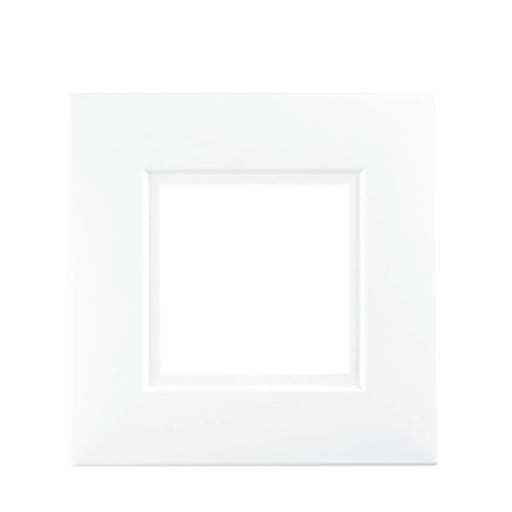 Securlec White Finger Plates for Flush Wall Switches Square Edge Pre-Packed (2)