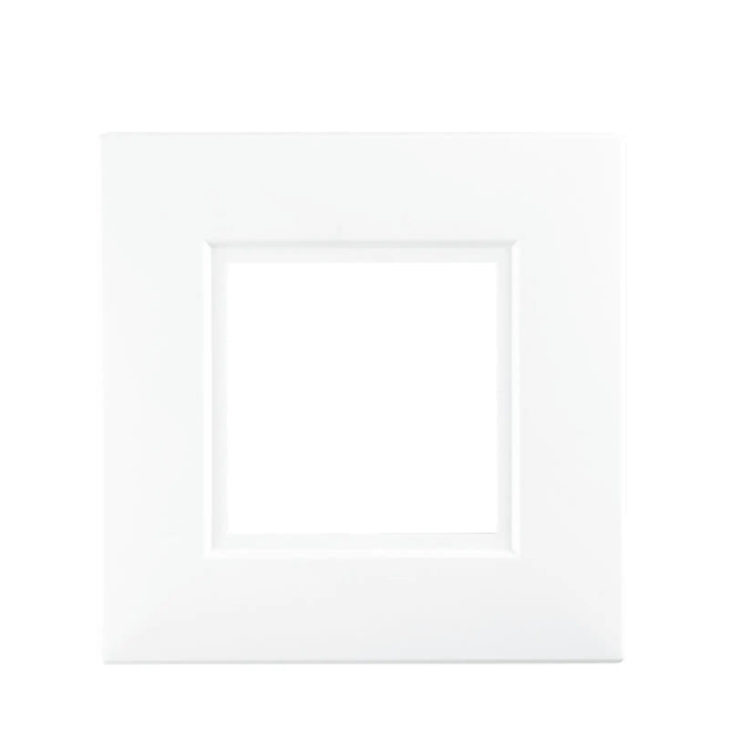 Securlec White Finger Plates for Flush Wall Switches Square Edge Pre-Packed (2)