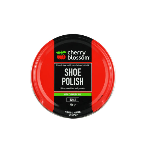 Cherry Blossom Shoe Polish Black 40g