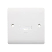 Securlec 1 Gang Unswitched Fused Spur Round Edge