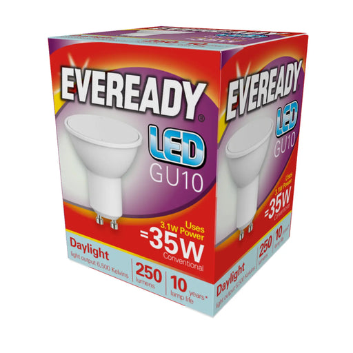 Eveready LED GU10 3W 250lm Daylight 6500k