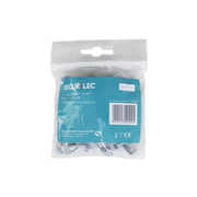 Securlec Cable Clip Flat Grey 14mm 50 Piece