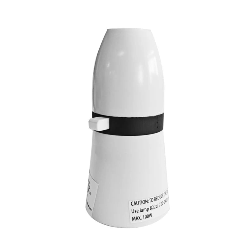 Securlec Switched T2 Lampholder White 3/8"