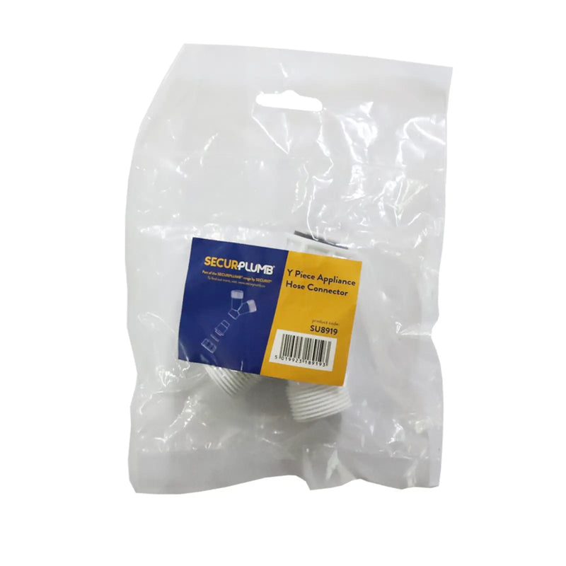 Securplumb Y Piece Appliance Hose Connector Plastic
