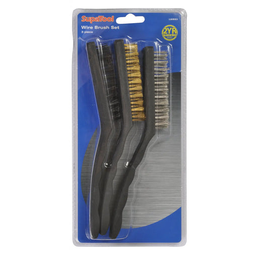 SupaTool 3 Piece Wire Brush Set